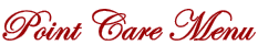 Point Care Menu 